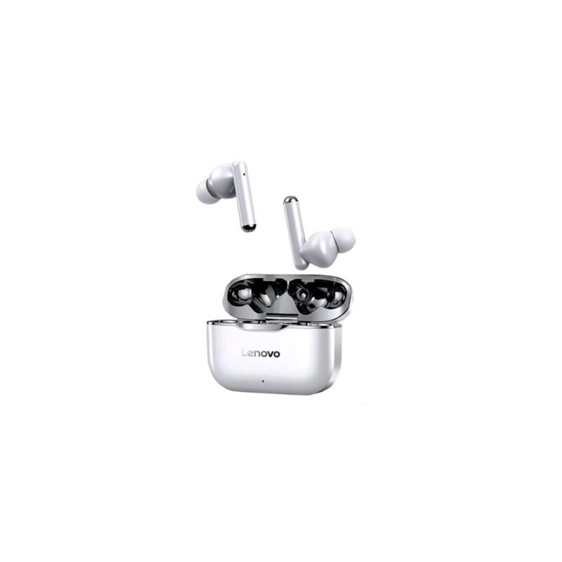 audifono lenovo (ean:732), inalambricos lp1 twins. resistente al agua white