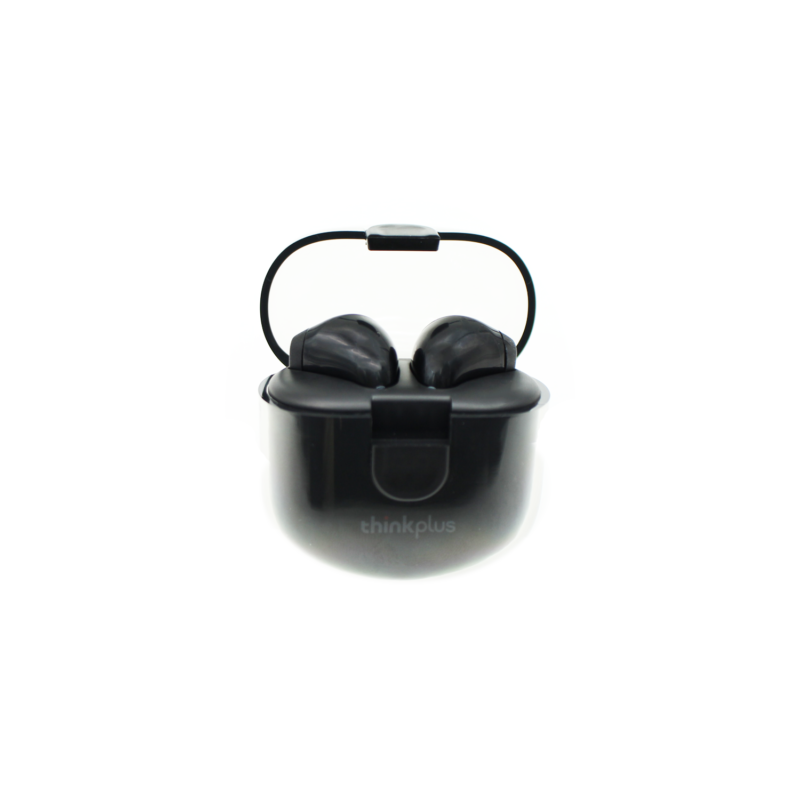 audifono lenovo, bt v5.1, control tactil, microfono, carga 300mah, 10m alcance. black — vista 4