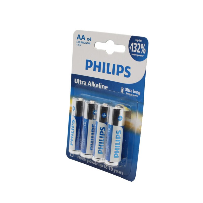 pila philips ultra alcalinas aa blister de 4 unidades