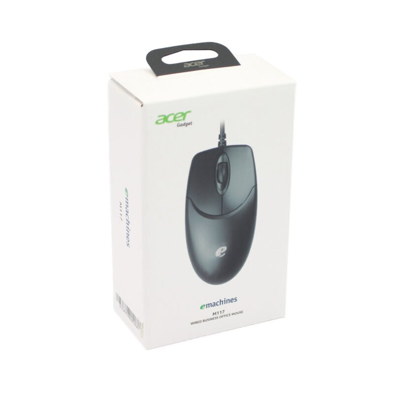 mouse acer con cable 1200 dpi 3 black certificado porwindows — vista 2