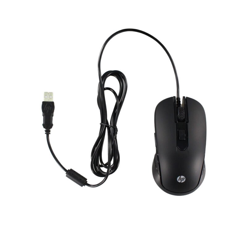 mouse hp gamer con cable, 4 botones, sensor optico 1600 dpi, iluminacion, control inteligente y navegacion facil. black — vista 2