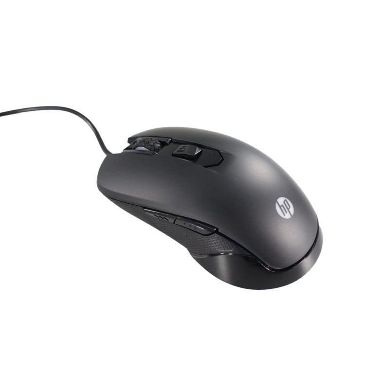 mouse hp gamer con cable, 4 botones, sensor optico 1600 dpi, iluminacion, control inteligente y navegacion facil. black — vista 3