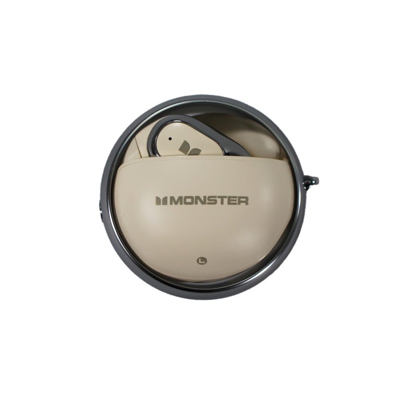audifono monster bt v5.4 carga tipo c beige — vista 3