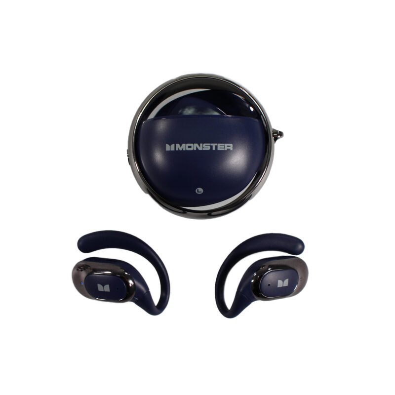 audifono monster bt v5.4 carga tipo c blue — vista 4