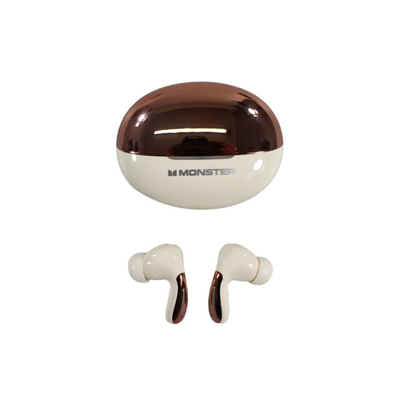 audifono monster bt v5.4 carga tipo c beige — vista 4