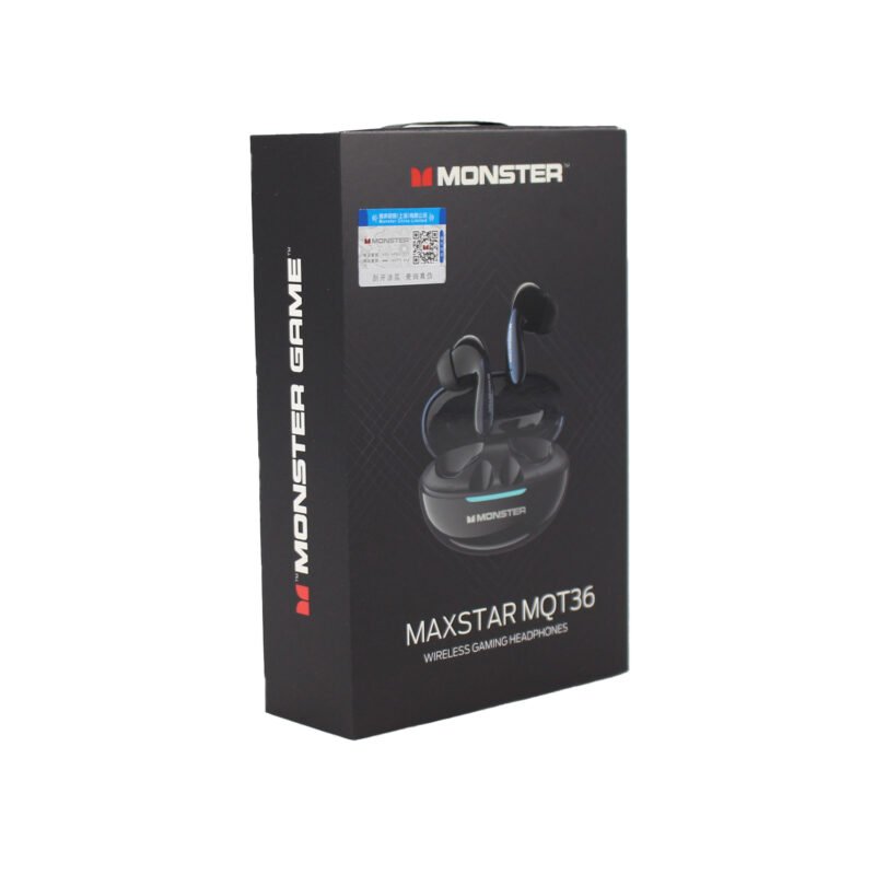 audifono monster bt v5.4 carga tipo c black — vista 3