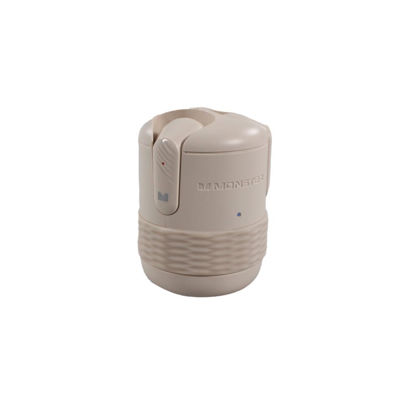 audifono monster bt v5.4 carga tipo c beige — vista 3