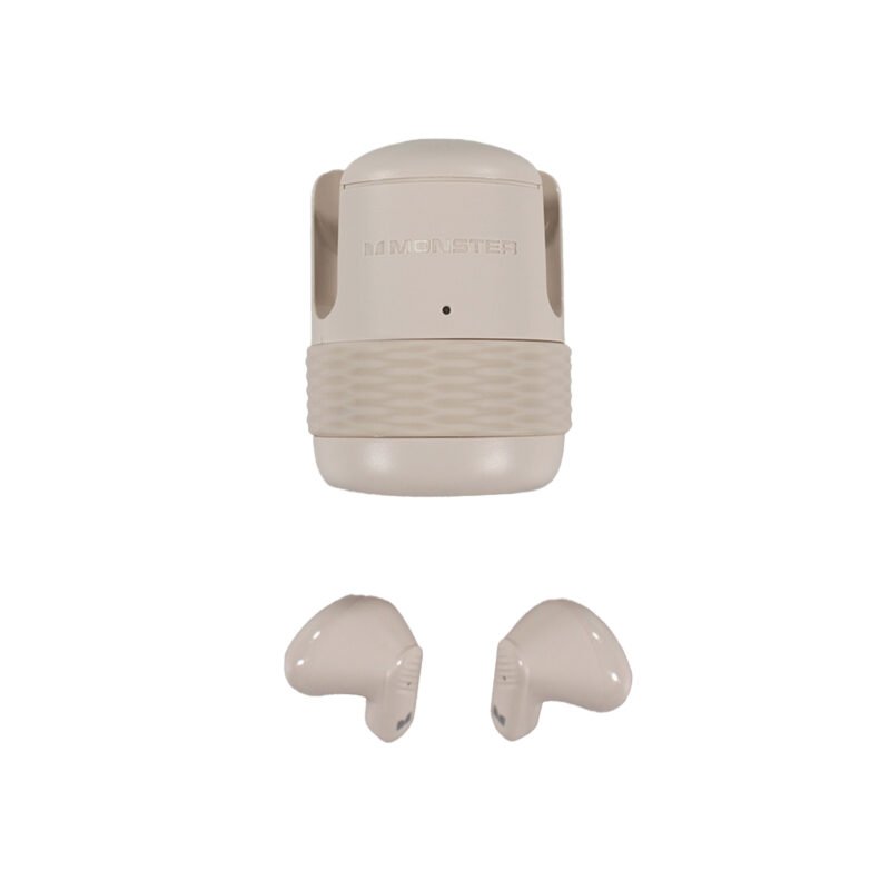 audifono monster bt v5.4 carga tipo c beige — vista 4