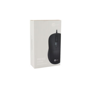 mouse con cable lecoo, dpi hasta 2400, 4 teclas, movimiento preciso, vida util de 3 millones de clicks. black