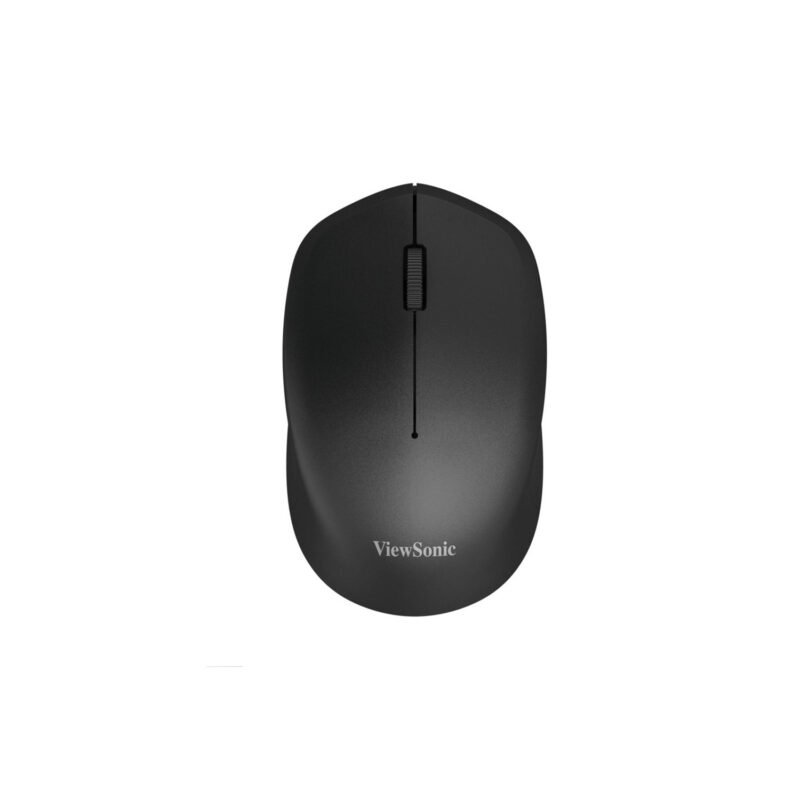 mouse viewsonic inalambrico 2.4ghz, 3 botones, 1600 dpi, distancia 10m, bateria aa, vida de 3 millones de clics. black — vista 2