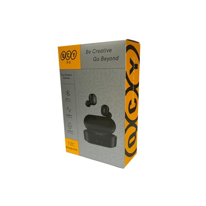 audifono qcy t2c in ear, bt v5.0, sonido potente, estuche 800mah, smart touch, 4h cada carga. — vista 2