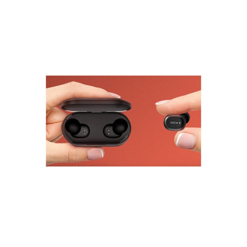 audifono qcy t2c in ear, bt v5.0, sonido potente, estuche 800mah, smart touch, 4h cada carga. — vista 4