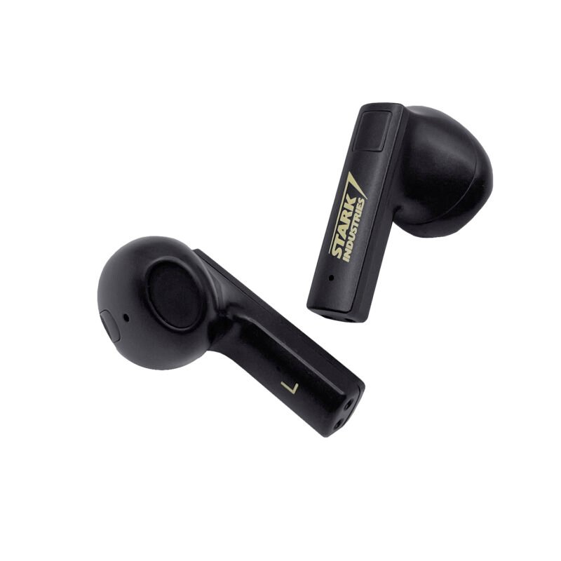 audifono disney ironman bt v5.3, bateria 33mah, carga rapida 1.5h, 5h escucha, 90h espera, estuche 320mah. — vista 2