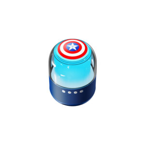 parlante disney capitan america, sonido 360°, bt v5.3, luz, llamadas hd, gran bateria. blue (ean:022)