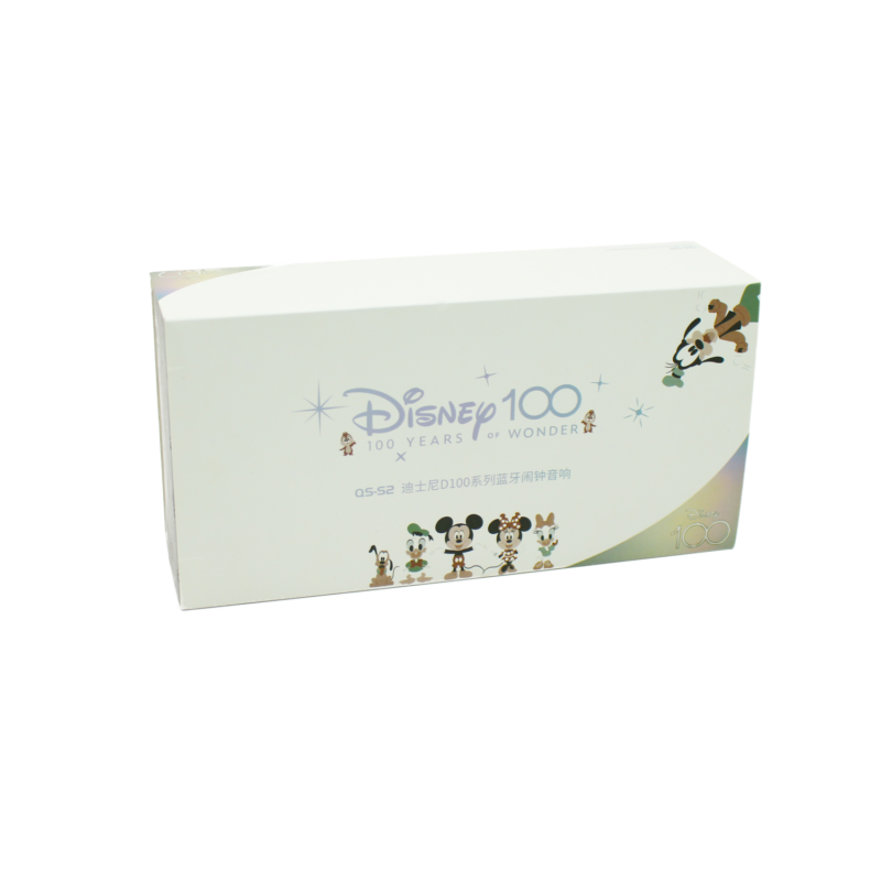 reloj despertador disney con parlante, control de volumen, conexion 3.5, pantalla digital, sonido estereo, luces de colores. — vista 5