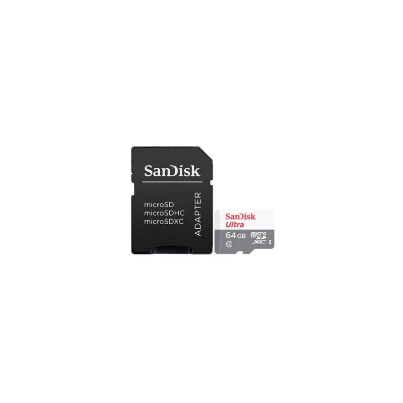 micro sdhc 64gb sandisk hc ultra c/adaptador ush 1 c10 100mb  — vista 2
