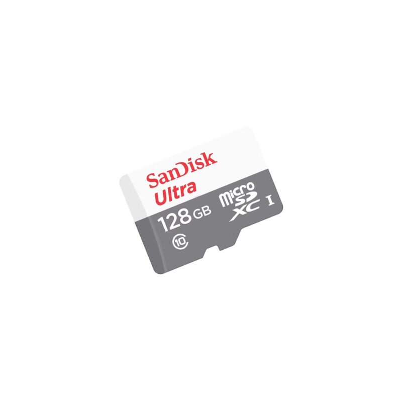 micro sdhc 128gb sandisk hc ultra c/adaptador ush 1 c10 100mb  — vista 2