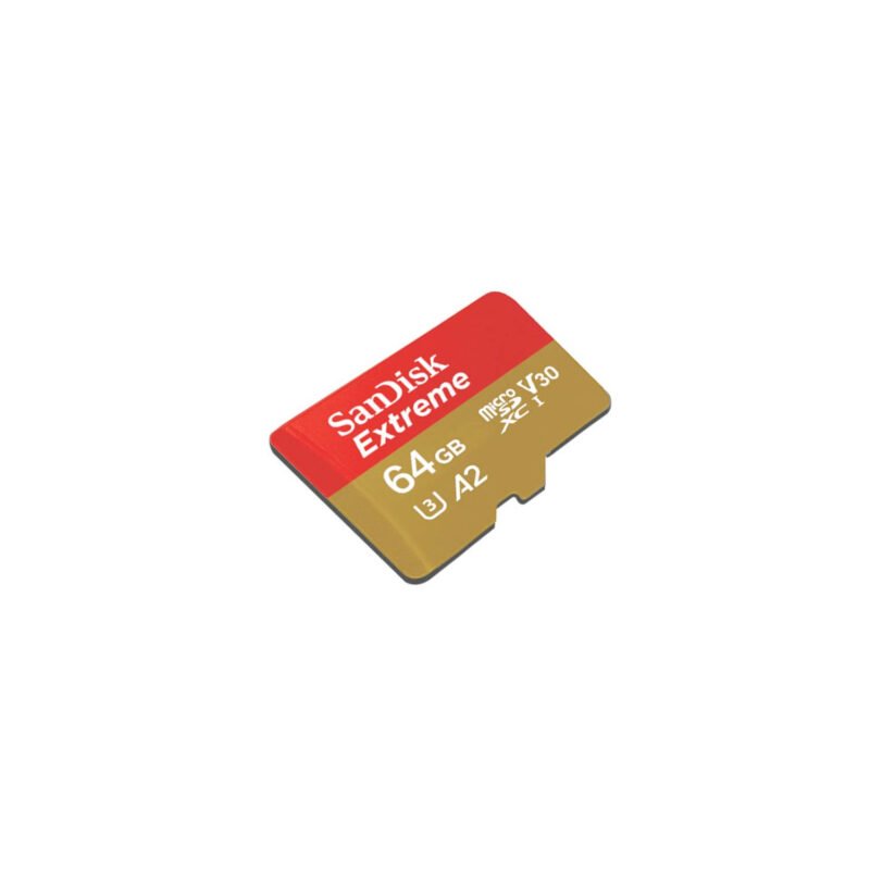 micro sd 64 gb sandisk extreme c10/u3/v30 170mb/80mb con adaptador