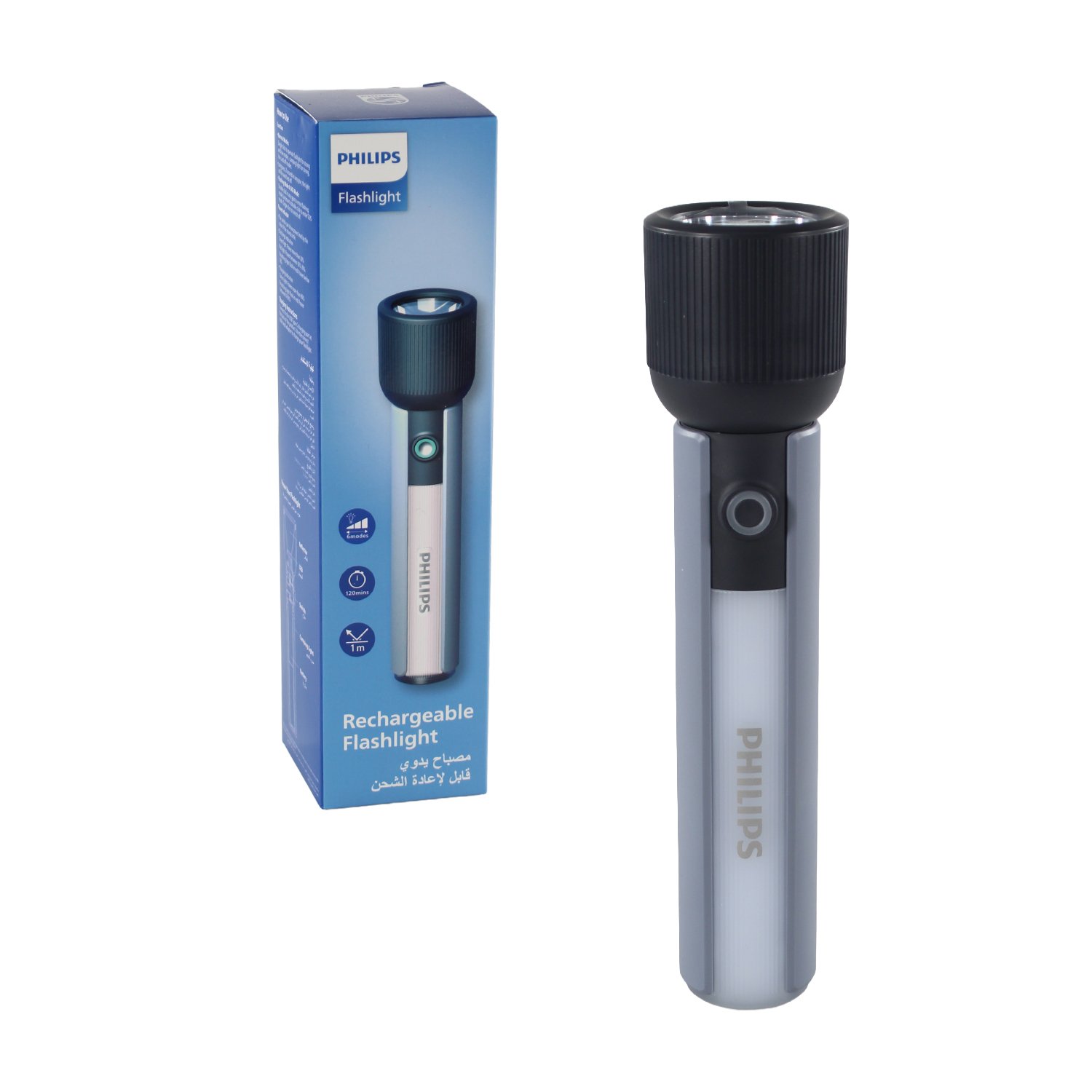 Linterna recargable Philips 400Lum Linterna recargable Philips 400Lum
