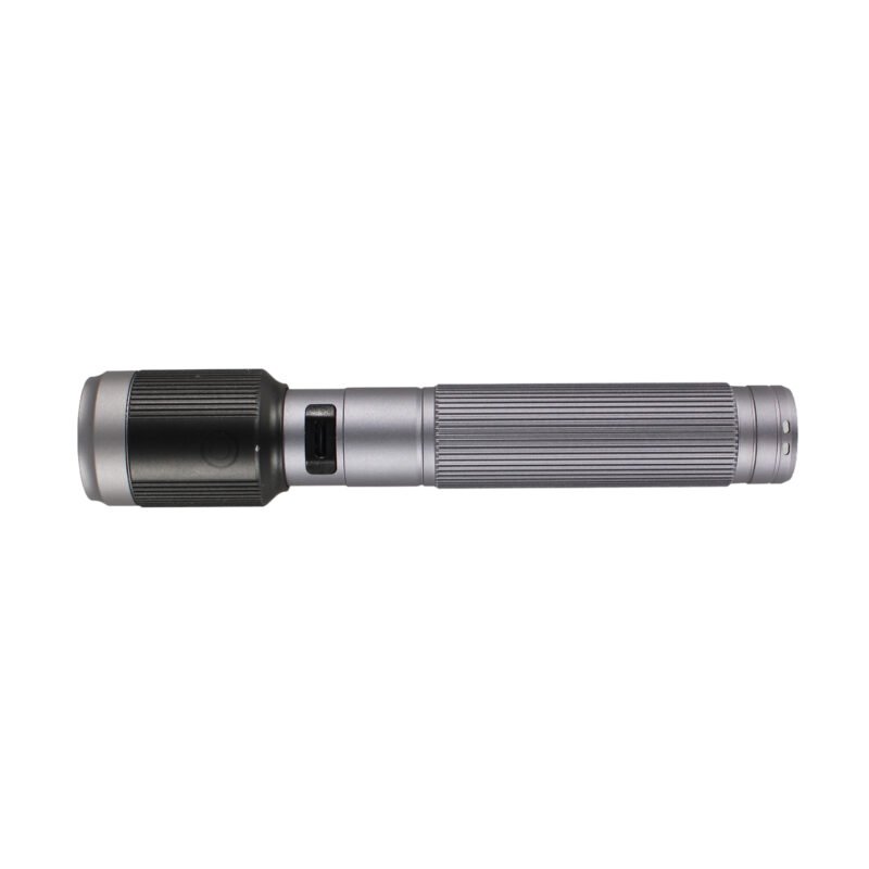 linterna philips recargable led 15w, bateria de 1200mah, 650 lumenes y alcance de 300 metros. lente ajustable. interfaz de carga tipo c — vista 3