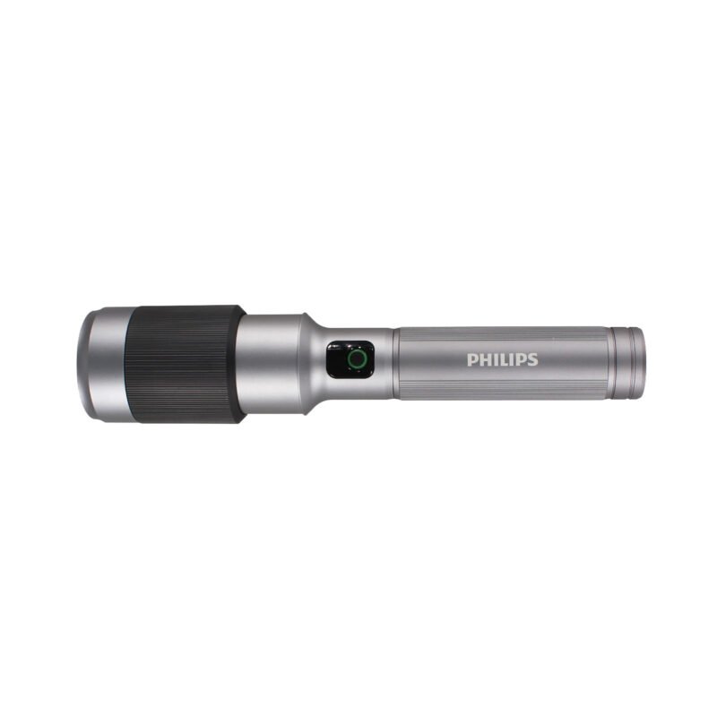 linterna philips led 60w, 2500 lumenes, bateria de 9000mah y alcance de 860 metros. lente ajustable. interfaz de carga tipo c. — vista 4