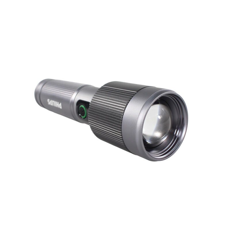 linterna philips recargable led 30w, bateria de 2200mah, 1450 lumenes y alcance de 690 metros. lente ajustableinterfaz de carga tipo c. — vista 5