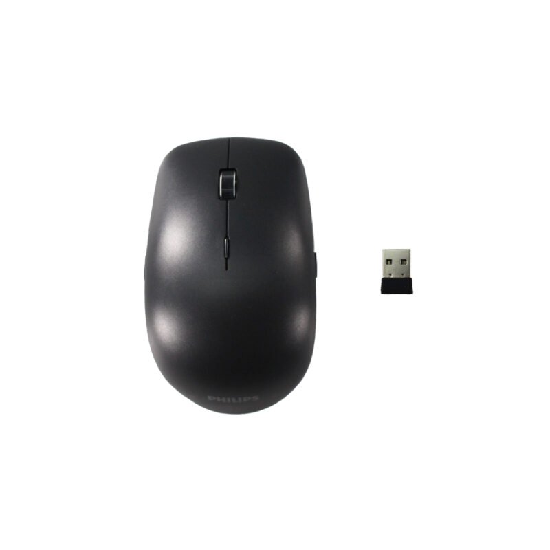 mouse philips inalambrico bt + 2.4ghz, 7 botones, dpi 2400, distancia 10m, 2 pila aaa. — vista 3