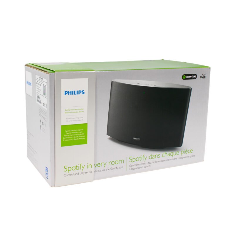 parlante philips con uso spotify, control remoto inteligente, altavoces 2x10w, conexion inalambrica. — vista 3