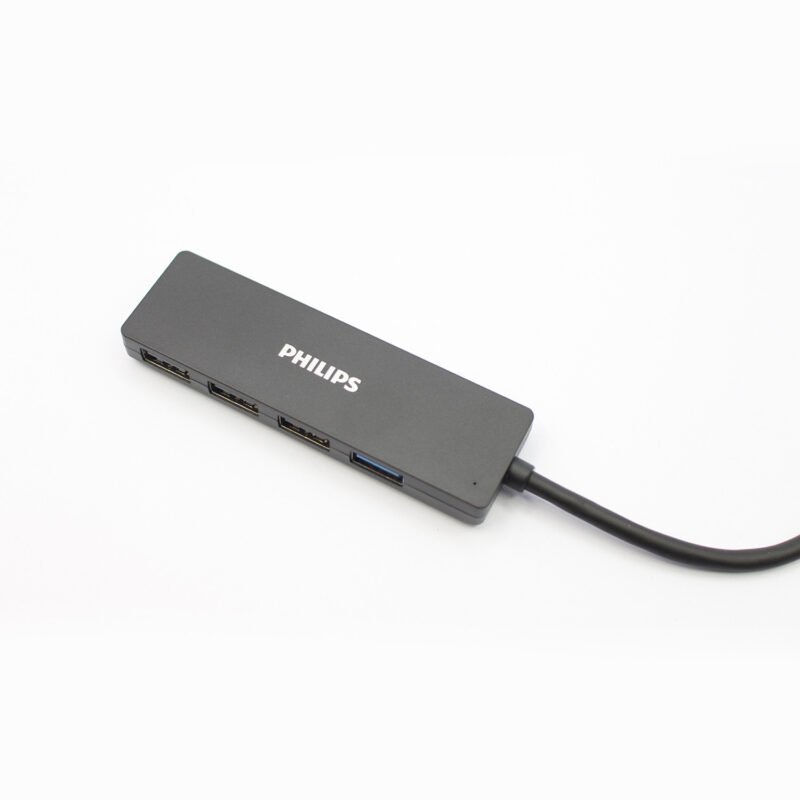 hub philips 4 salidas 1 puerto usb 3.0 de 5gbps 3 puertos usb 2.0 de 480mbps — vista 9