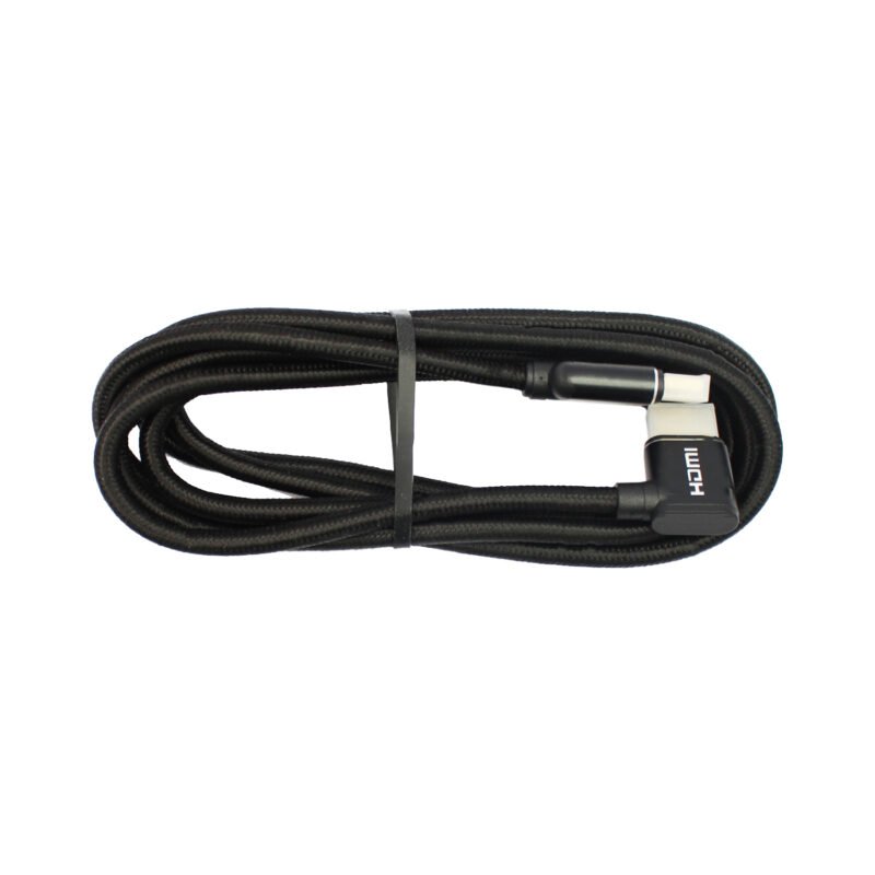 cable philips hdmi 2.0 4k, alta velocidad 90°, 1.5m, conexion tv a receptor av, sonido envolvente. 2mts — vista 2