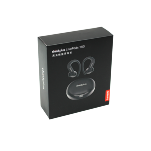 audifono lenovo (ean727), bt v5.2, color, bateria 40mah, estuche 300m black