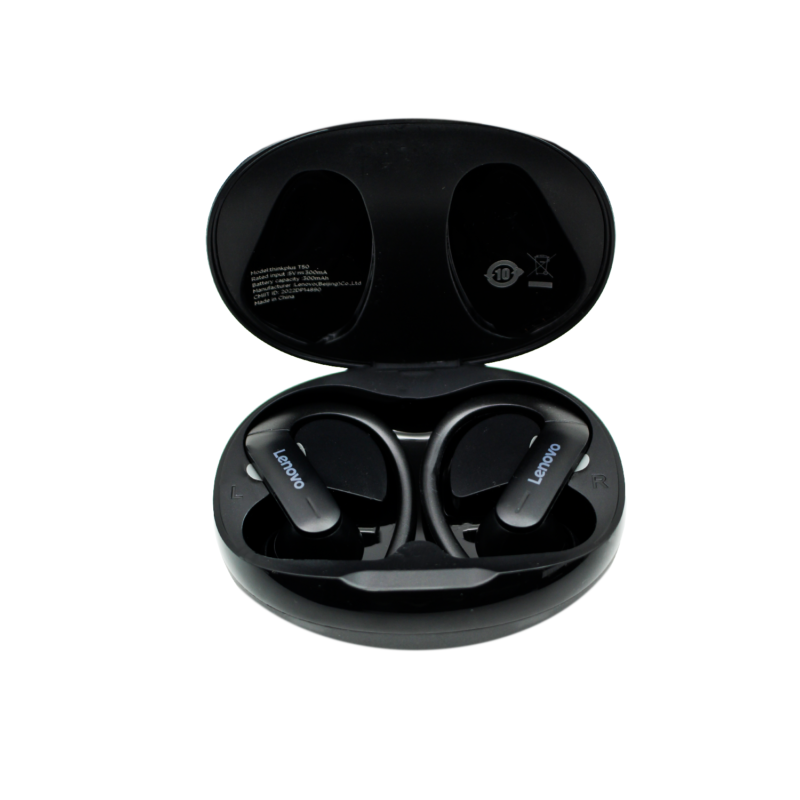 audifono lenovo (ean727), bt v5.2, color, bateria 40mah, estuche 300m black — vista 3