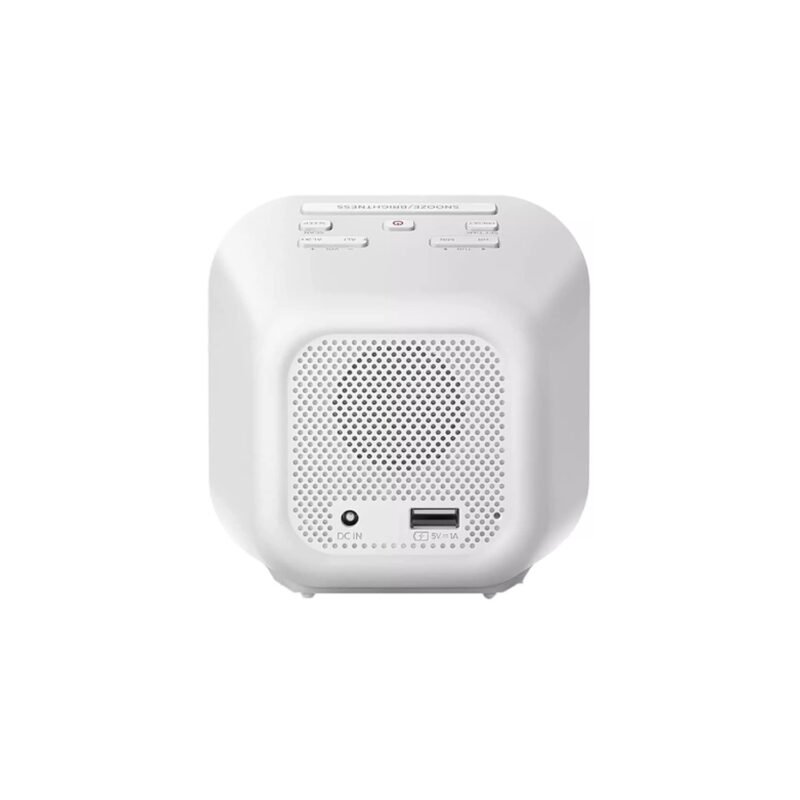 reloj despertador philips con carga usb, dual, radio fm y temporizador. — vista 2