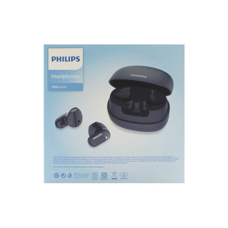 audifono philips bt v5.4 con microfono dark blue — vista 7