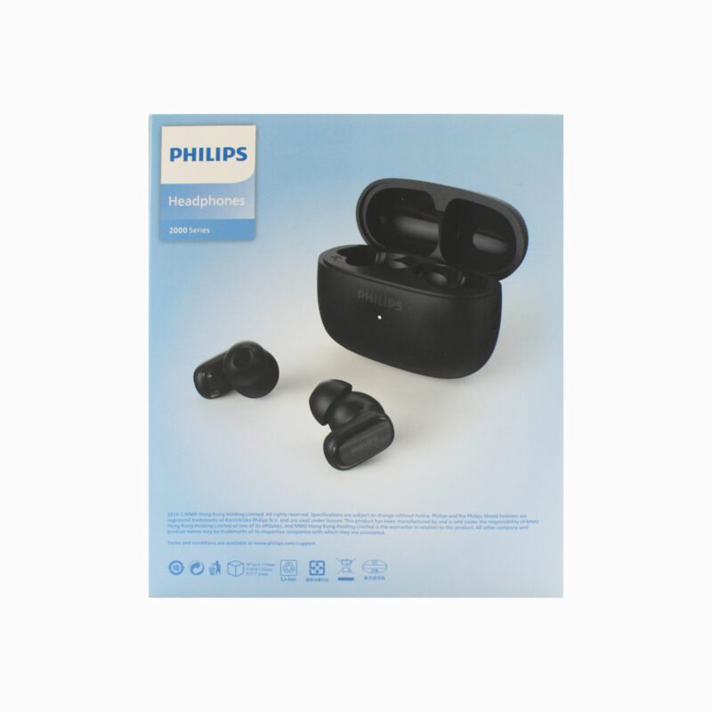 audifono philips bt v5.4 anc con microfono black — vista 7
