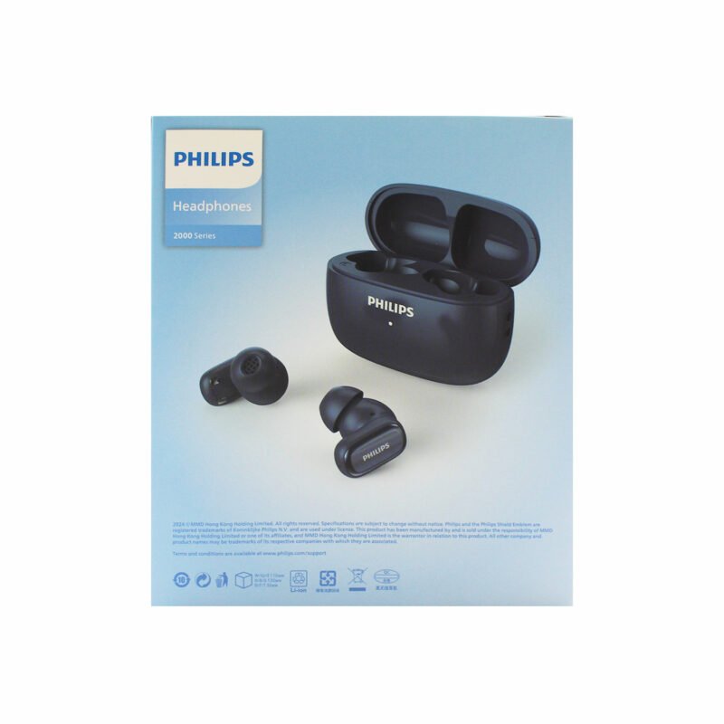 audifono philips bt con microfono bateria 31hrs dark blue — vista 7