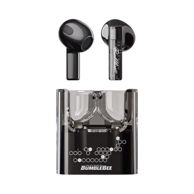 audifono transformers, bt v5.3, reduccion de ruido, hifi, 20h juego. bumblebee