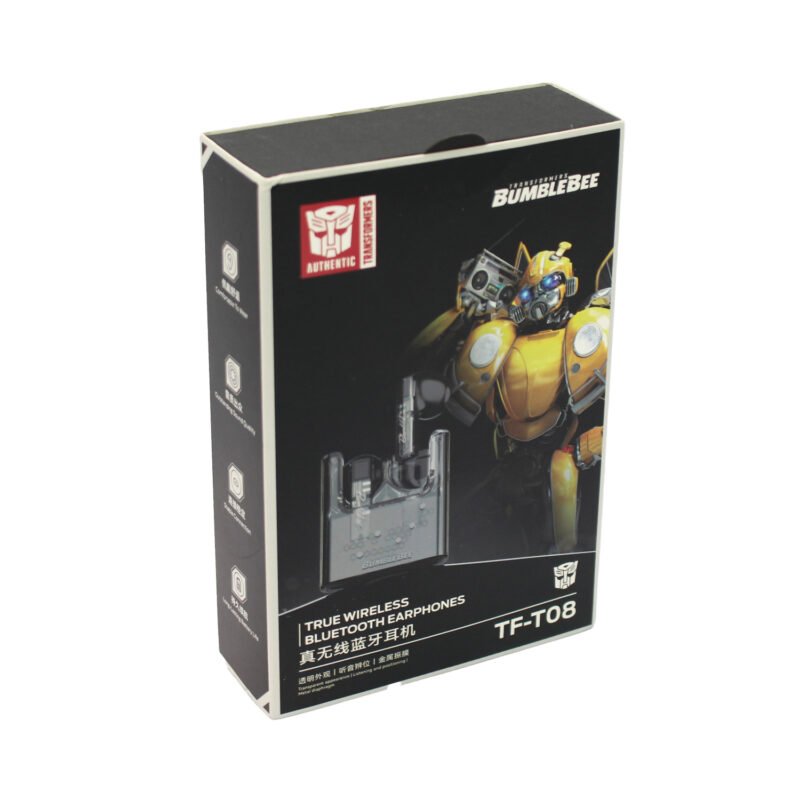 audifono transformers, bt v5.3, reduccion de ruido, hifi, 20h juego. bumblebee — vista 2