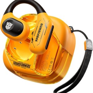 audifono transformers bt v5.4, reduccion de ruido, sonido 3d estereo, diseÑo comodo, larga duracion. yellow
