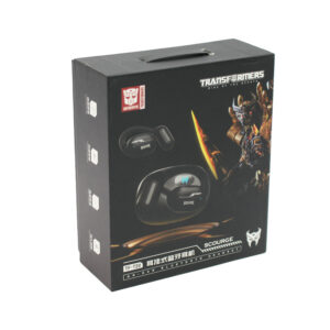 audifono transformers tf t20, sonido 8d, chip 5.3, conductor 13mm, carga rapida, control tactil. black