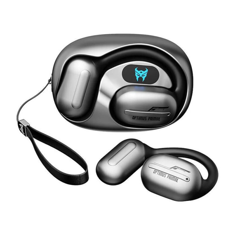 audifono transformers tf t20, sonido 8d, chip 5.3, conductor 13mm, carga rapida, control tactil. grey — vista 2