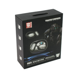 audifono transformers tf t20, sonido 8d, chip 5.3, conductor 13mm, carga rapida, control tactil. grey