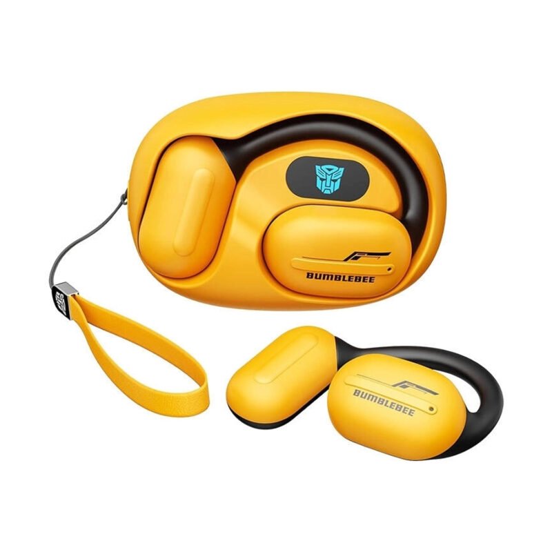 audifono transformers tf t20, sonido 8d, chip 5.3, conductor 13mm, carga rapida, control tactil. yellow