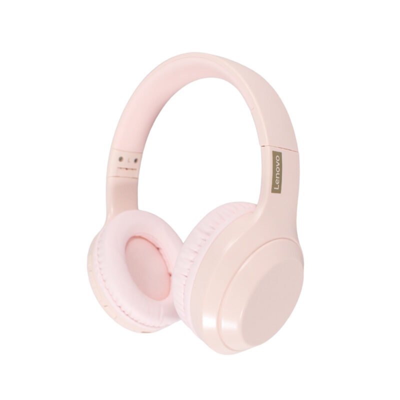 audifono lenovo, bt v5.0, sonido envolvente, microfono integrado, 20 20000hz, 40mm. pink — vista 3