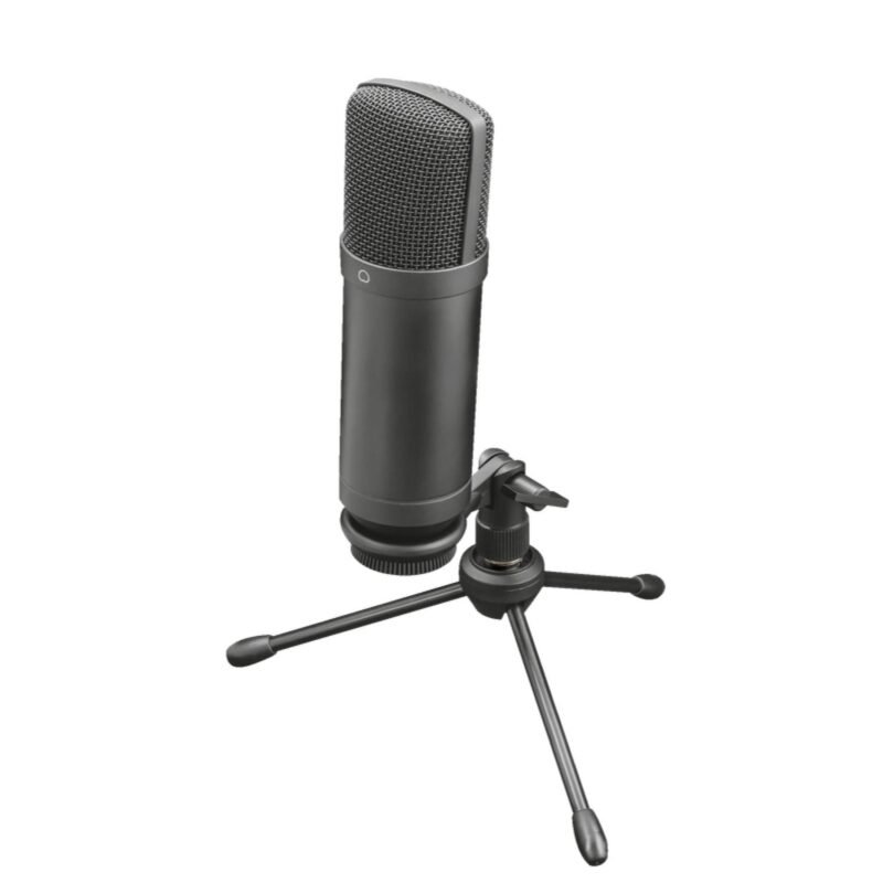 microfono trust profesional de estudio, conector usb, brazo ajustable, incluye tripode, patron cardioide, cable usb de 2.9m y 1.8m, filtro pop. — vista 3