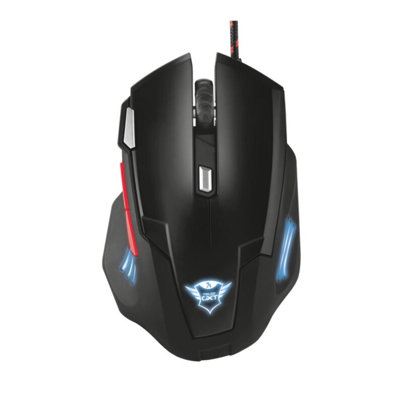 mouse trust con precision 2500 dpi, 7 botones, boton de doble disparo, 4 colores de iluminacion. — vista 2