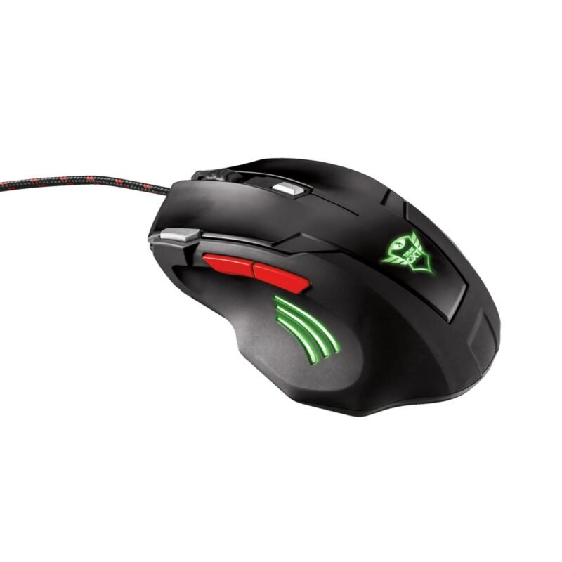 mouse trust con precision 2500 dpi, 7 botones, boton de doble disparo, 4 colores de iluminacion. — vista 5