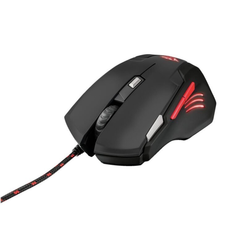 mouse trust con precision 2500 dpi, 7 botones, boton de doble disparo, 4 colores de iluminacion. — vista 6