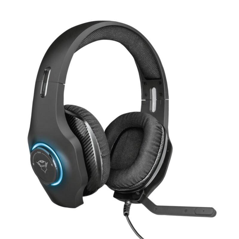 audifono trust gxt 455 torus gamer iluminacon rgb black — vista 4