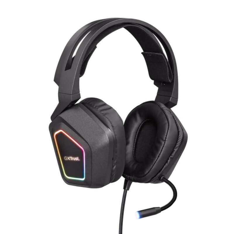 audifono trust gamer gxt 450 blizz 7.1 surround rgb + r6s — vista 2